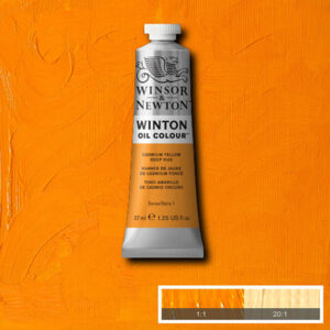W006 - 115 - Giallo di cadmio scuro imit 37 ML Olio Winton Winsor e Newton