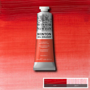 W014 - 480 - Lacca geranio permanente 37 ML Olio Winton Winsor e Newton
