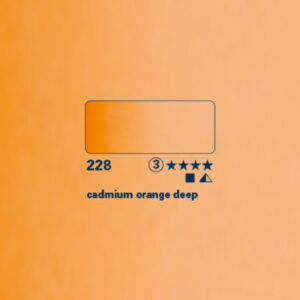 228 - arancio di cadmio scuro Acquerello 1/2 Godet Horadam Schmincke