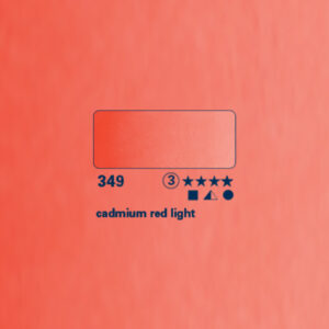 349 - rosso di cadmio chiaro Acquerello 1/2 Godet Horadam Schmincke
