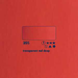 355 - rosso scuro trasparente Acquerello 5 ML Horadam Schmincke