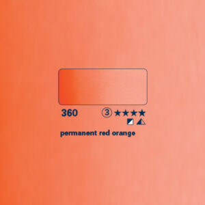 360 - rosso permanente arancio Acquerello 1/2 Godet Horadam Schmincke
