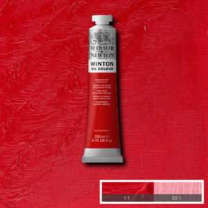 W013 - 098 - Rosso di cadmio scuro imit 200 ML Olio Winton Winsor e Newton