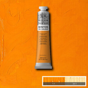 W006 - 115 - Giallo di cadmio scuro imit 200 ML Olio Winton Winsor e Newton