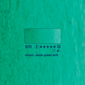 511 - verde di cromo ossido brill. Acquerello 5 ML Horadam Schmincke