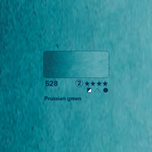 528 - verde di Prussia Acquerello 1/2 Godet Horadam Schmincke