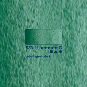 533 - verde di cobalto scuro Acquerello 1/2 Godet Horadam Schmincke
