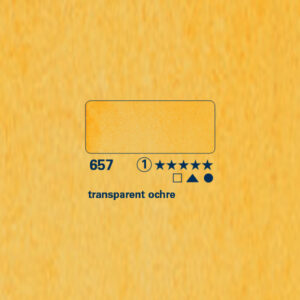 657 - ocra trasparente Acquerello 1/2 Godet Horadam Schmincke