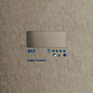 663 - bruno seppia Acquerello 1/2 Godet Horadam Schmincke