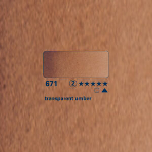 671 - terra d'ombra trasparente Acquerello 5 ML Horadam Schmincke