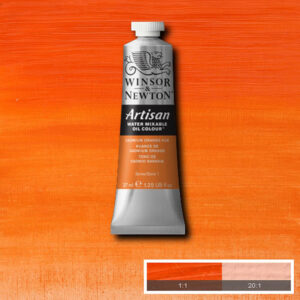 W007 - 090 - Giallo di cadmio arancio imit 37 ML Olio ad Acqua Winsor e Newton Artisan