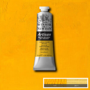 W004 - 116 - Giallo di cadmio medio 37 ML Olio ad Acqua Winsor e Newton Artisan