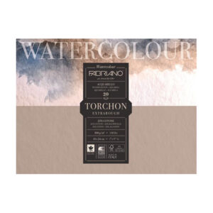 Blocco Collato Watercolour Studio Torchon - 18 x 24 Grana Torchon, 20 Fogli, 300 gr. Fabriano