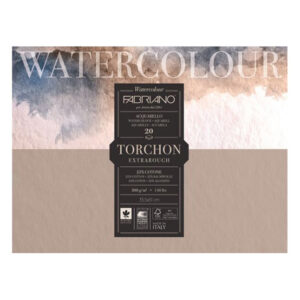 Blocco Collato Watercolour Studio Torchon - 35,5 x 51 Grana Torchon, 20 Fogli, 300 gr. Fabriano