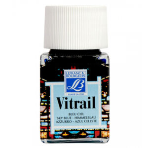 028 - Azzurro 50 ML Colori per Vetro e Ceramica Vitrail Lefranc Bourgeois