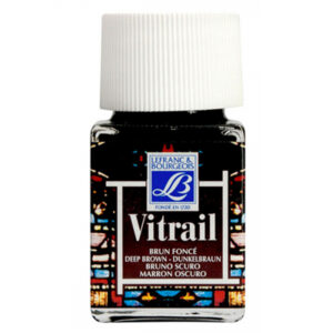 102 - Bruno scuro 50 ML Colori per Vetro e Ceramica Vitrail Lefranc Bourgeois