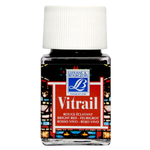 433 - Rosso vivo 50 ML Colori per Vetro e Ceramica Vitrail Lefranc Bourgeois