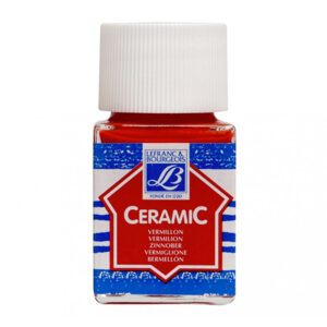 398 - Vermiglione 50 ML Colori per Vetro e Ceramica Cearmic Lefranc Bourgeois