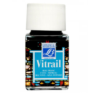 087 - Blu di Francia 50 ML Colori per Vetro e Ceramica Vitrail Lefranc Bourgeois