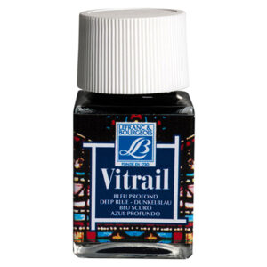 465 - Blu scuro 50 ML Colori per Vetro e Ceramica Vitrail Lefranc Bourgeois