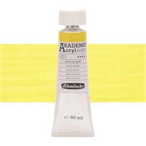 222 - Giallo Limone Colore Acrilico 60 ML Akademie Schmincke