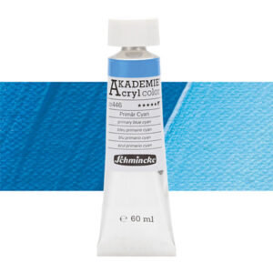 446 - Blu Primario Cyan Colore Acrilico 60 ML Akademie Schmincke