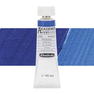 448 - Blu Ftalo Colore Acrilico 60 ML Akademie Schmincke