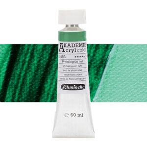 553 - Verde Ftalo Chiaro Colore Acrilico 60 ML Akademie Schmincke