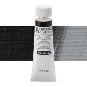 770 - Nero Ossido Di Ferro Colore Acrilico 60 ML Akademie Schmincke