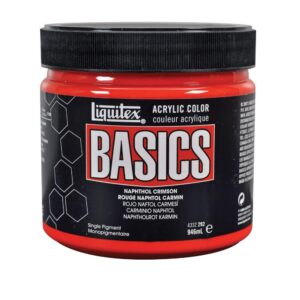 L026 - 292 - Rosso Naftol Carmino 946 ML Colore Acrilico Liquitex Basics