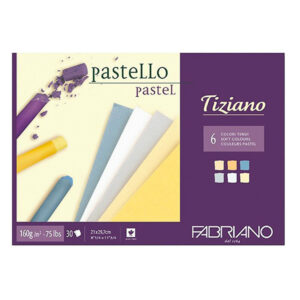 Blocco Tiziano 6 Colori Tenui - A4, 21 x 29,7 - 30 Fogli, 160 gr. Fabriano