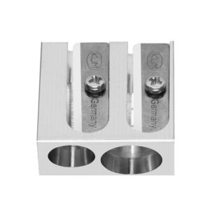 Temperamatite in metallo, doppio foro Caran d'Ache