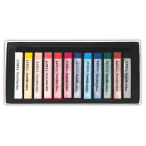 Confezione 12 pz. - Pastelli Gessosi Secchi Jaxell