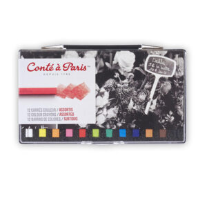 Confezione in plastica 12 Carrè colorati Conté a Paris