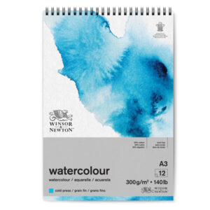 Blocco Watercolor Spiralato A3, 12 Fogli  300 gr Winsor e Newton