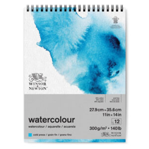 Blocco Watercolor Spiralato 27,9 x 35,6 cm, 12 Fogli  300 gr Winsor e Newton