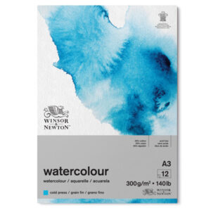 Blocco Watercolor Collato 1 Lato, A3, 12 Fogli  300 gr Winsor e Newton