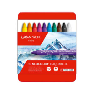 310 - Confezione Metallo 10 pz. Pastelli Caran d'Ache Neocolor II