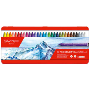 330 - Confezione Metallo 30 pz. Pastelli Caran d'Ache Neocolor II