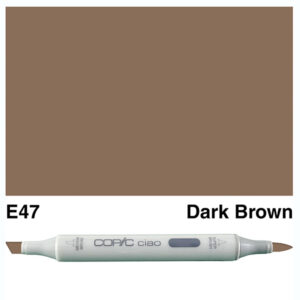 Marker Ciao Copic "E47" - Dark Brown