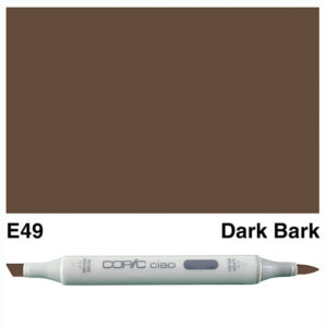Marker Ciao Copic "E49" - Dark Bark