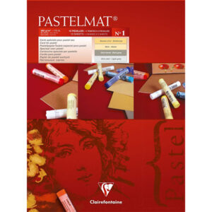 Blocco Pastelmat n° 1 - 30 x 40 cm, Fogli 12, 360 gr (mais, ranuncolo, grigio, g chiaro) Clairefontaine