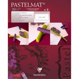 Blocco Pastelmat n° 3 - 24 x 30 cm, Fogli 12, 360 gr bianco Clairefontaine