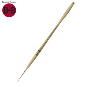 Pennello Serie 605 Tondo Sintetico Prugna Top Graphic Preciso N. 0 Borciani e Bonazzi