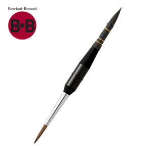 Pennello Serie 710 Il Doppio Tondo Sintetico da Viaggio N. 1 Borciani e Bonazzi