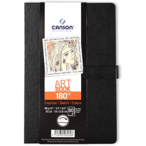 Album Art Book 180° - 14 x 21,6 cm, 96 gr, 80 Fogli Canson