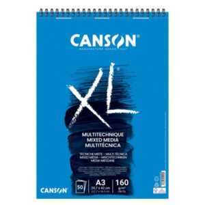 Album Spiralato XL Mix Media A3, 30 Fogli, 160 gr Canson
