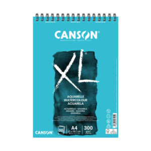 Blocco Aquarelle Spiralato XL  A4, 300 gr, Spiralato, 30 Fogli Canson