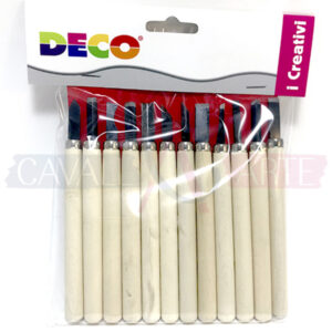 Set 12 Scavini per Legno Dom con Manico in legno