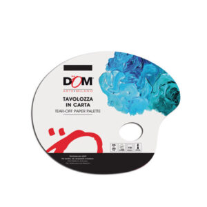 Tavolozza Carta 30 x 35 cm Ovale, 10 Fogli gr 250 Dom